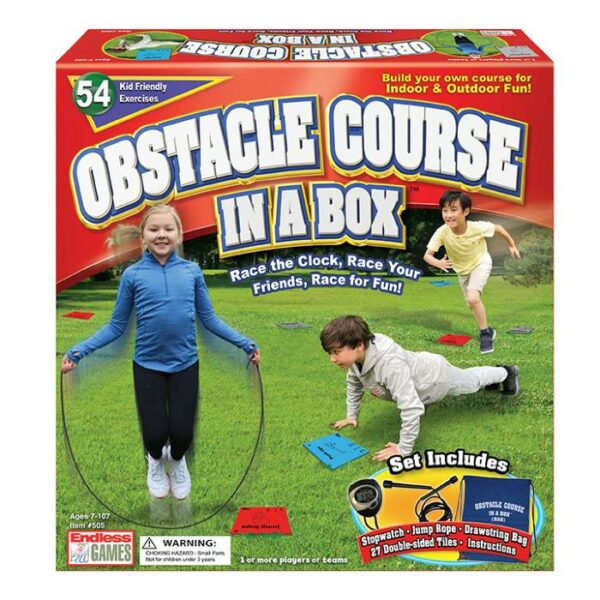 Obstacle Course in a Box Game 3D Package Box
